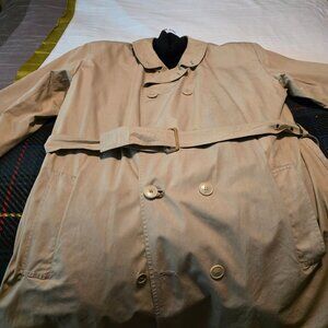 ALEGRI ITALIAN COTTON TRENCHCOAT, SIZE L